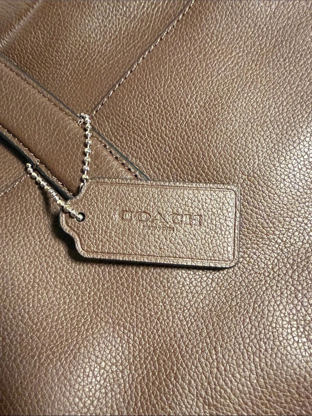 Coach F22529 Men's Hamilton Sport Calf Leather Briefcase - NWOT, Brown